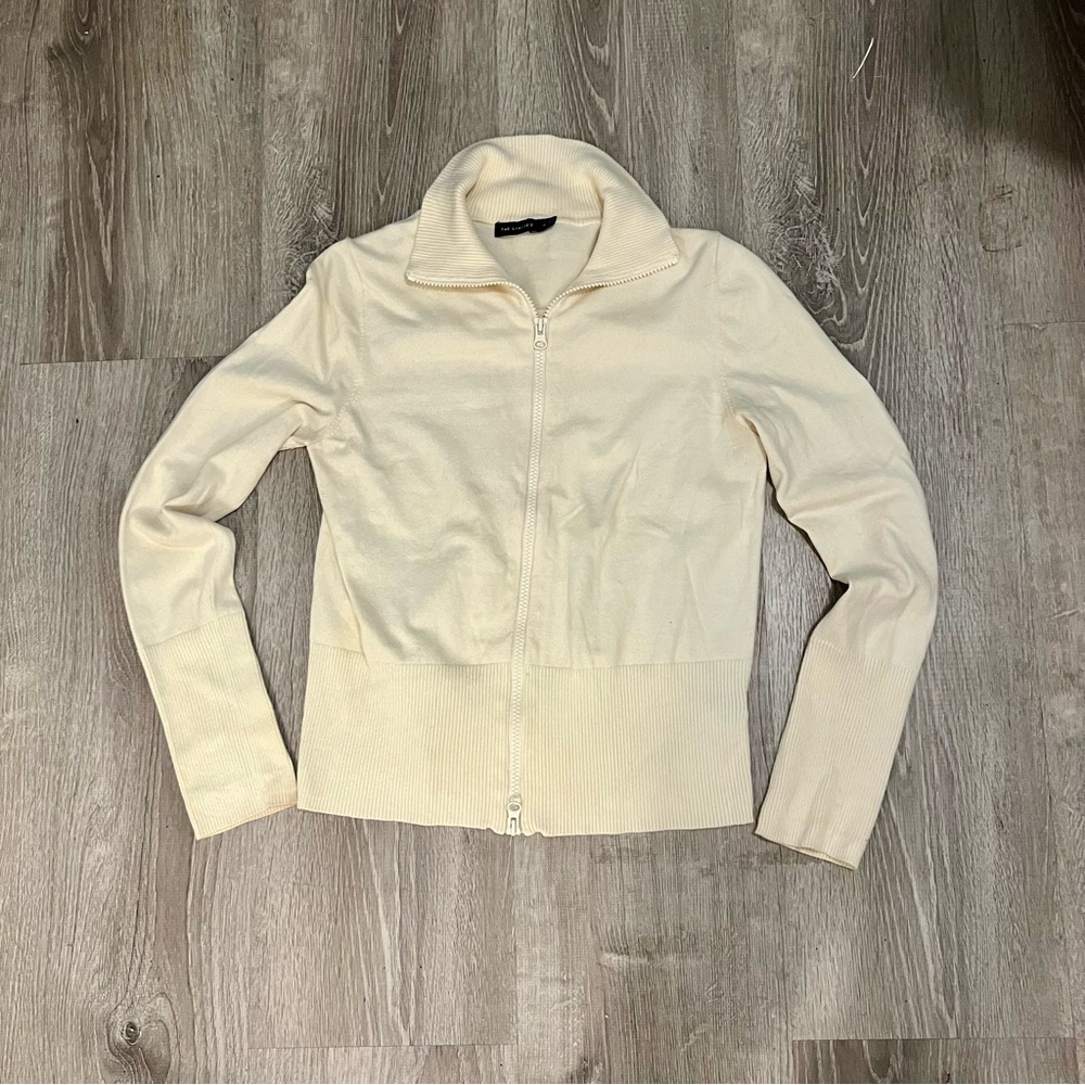 The Limited Zip Front Cardigan - Cream